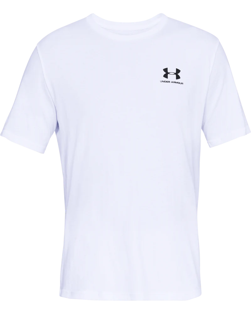 Under Armour Mens Sportstyle Left Chest Short Sleeves T-Shirt In White