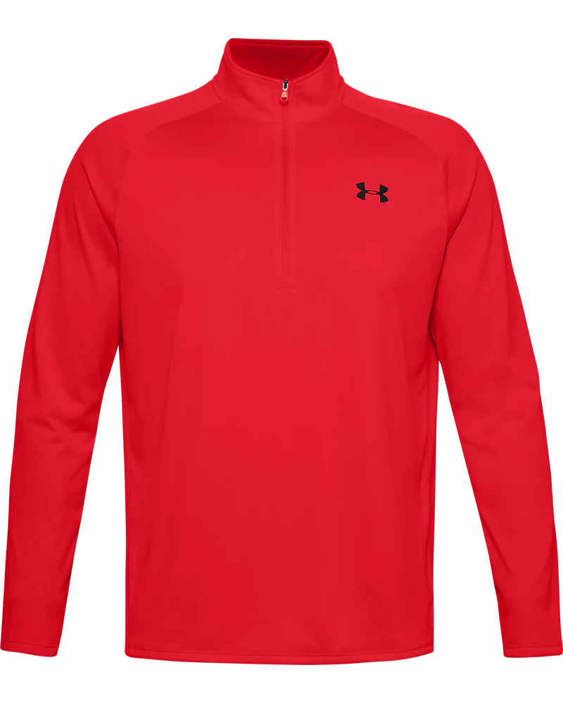 Under Armour Tech 1/2 Zip Long Sleeve In Red