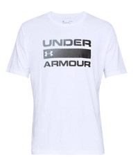 Under Armour Mens Team Issue Wordmark Short Sleeves T-Shirt In White