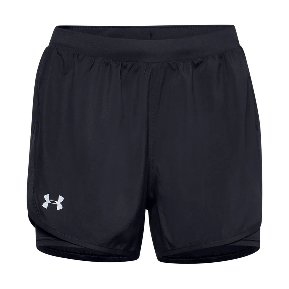 Under Armour Womens Fly By 2.0  2 In 1 Shorts In Black