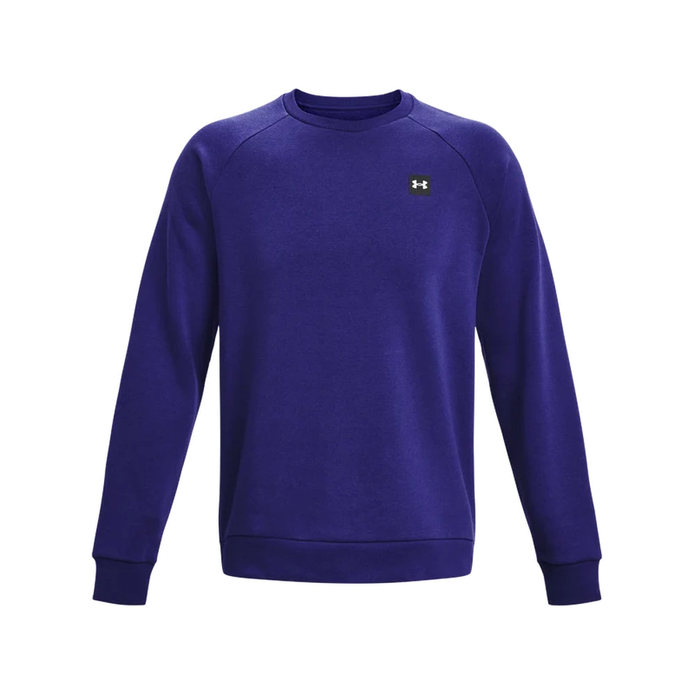 Under Armour Mens Rival Fleece Crew Sweatshirt In Purple