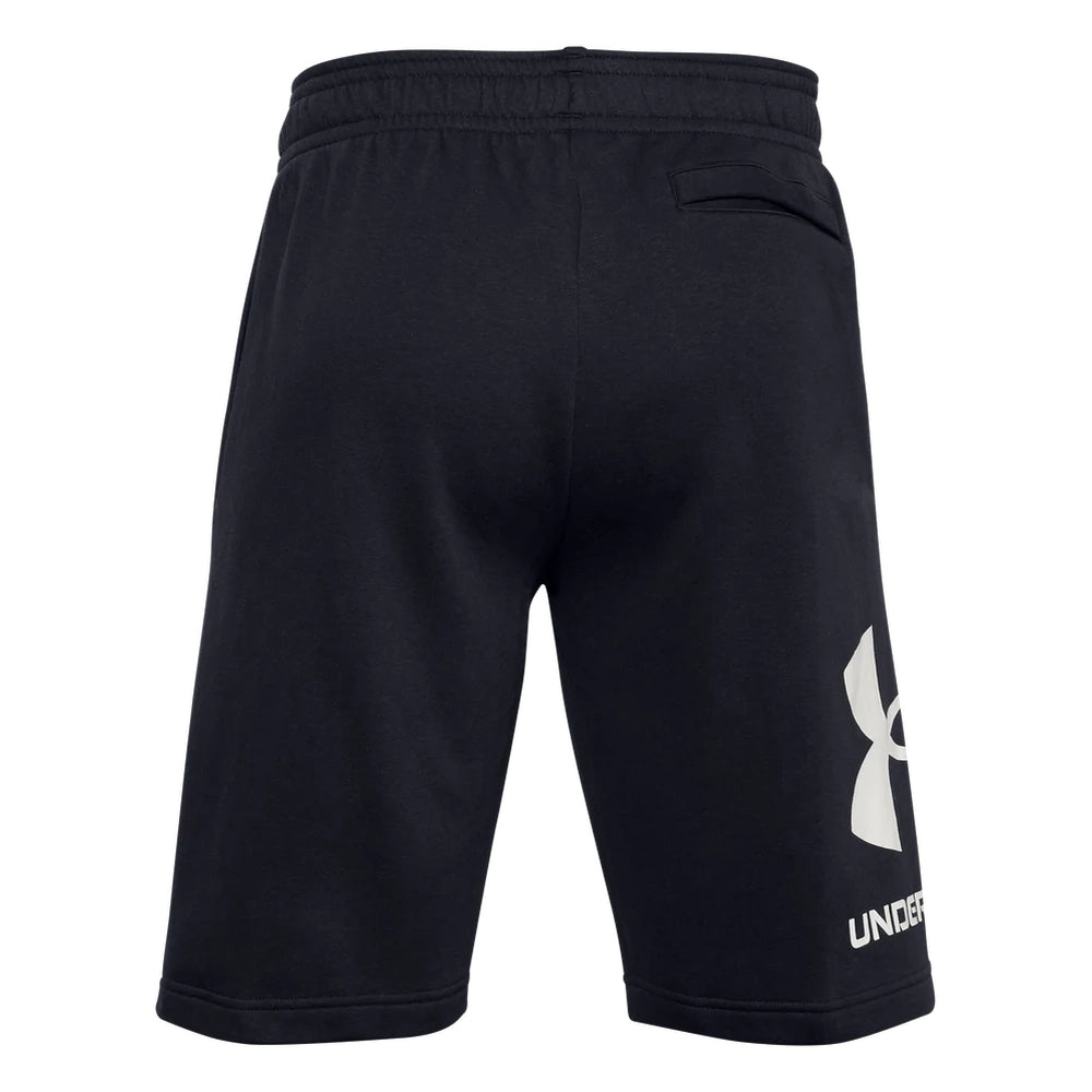 Under Armour Mens Rival Fleece Big Logo Shorts In Black