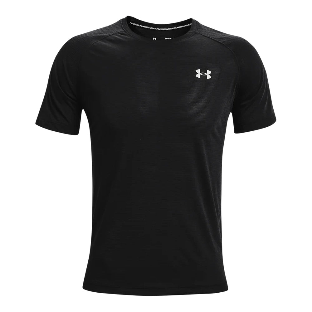 Under Armour Mens Streaker Short Sleeves T-Shirt In Black