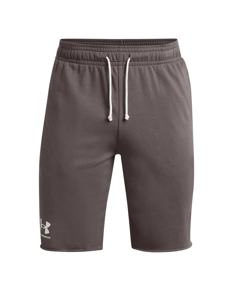 Under Armour Rival Terry Shorts In Grey