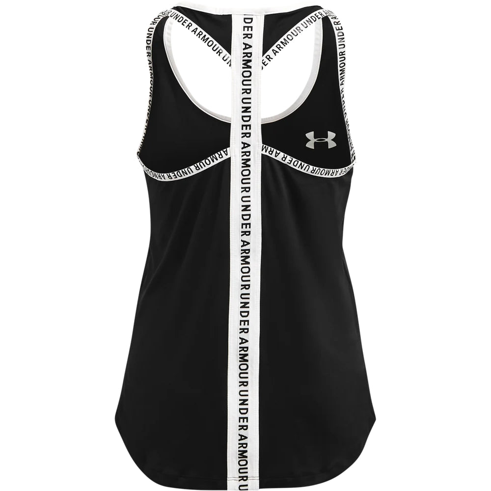 Under Armour Girls Tech Knockout Tank Top In Black/White