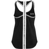 Under Armour Girls Tech Knockout Tank Top In Black/White