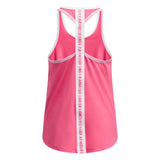 Under Armour Girls Tech Knockout Tank Top In Pink/White