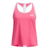 Under Armour Girls Tech Knockout Tank Top In Pink/White