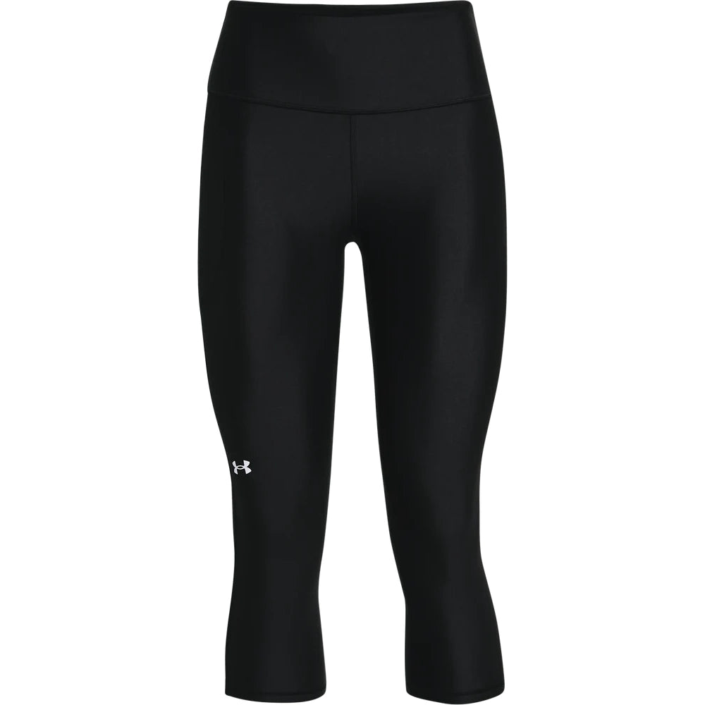 Under Armour Womens HeatGear® Armour Hi Capri Tights In Black
