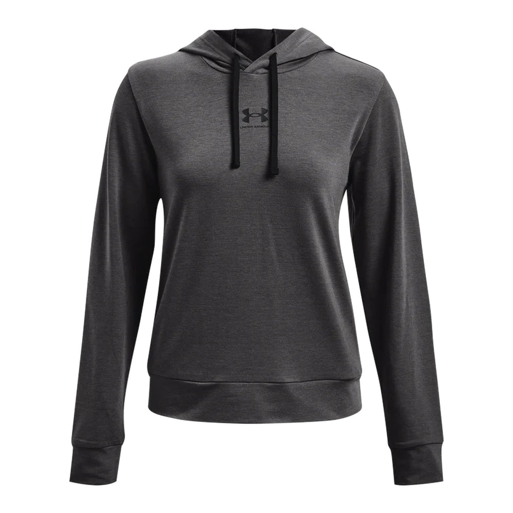 Under Armour Womens Rival Terry Hoodie In Grey