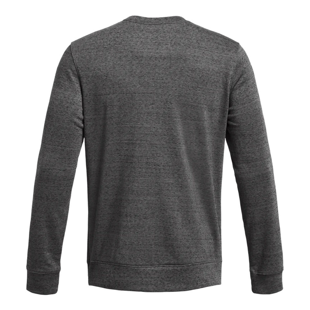 Under Armour Mens Rival Terry Long Sleeves Crew T-Shirt In Grey