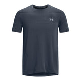 Under Armour Mens Seamless Grid Short Slleves T-Shirt In Downpour Gray