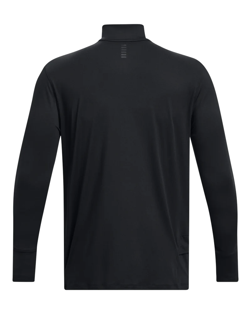 Under Armour Mens Qualifier Armourlifier Run 1/4 Zip T-Shirt In Black