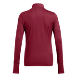 Under Armour Womens Qualifier Run ½ Zip T-Shirt In Maroon