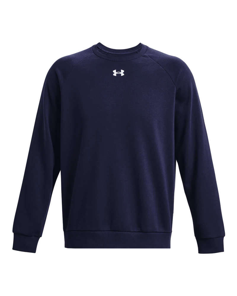 Under Armour Mens Rival Fleece Crew Sweater In Navy
