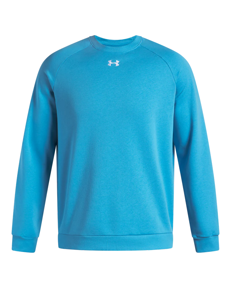 Under Armour Mens Rival Fleece Crew Sweater In Turquoise