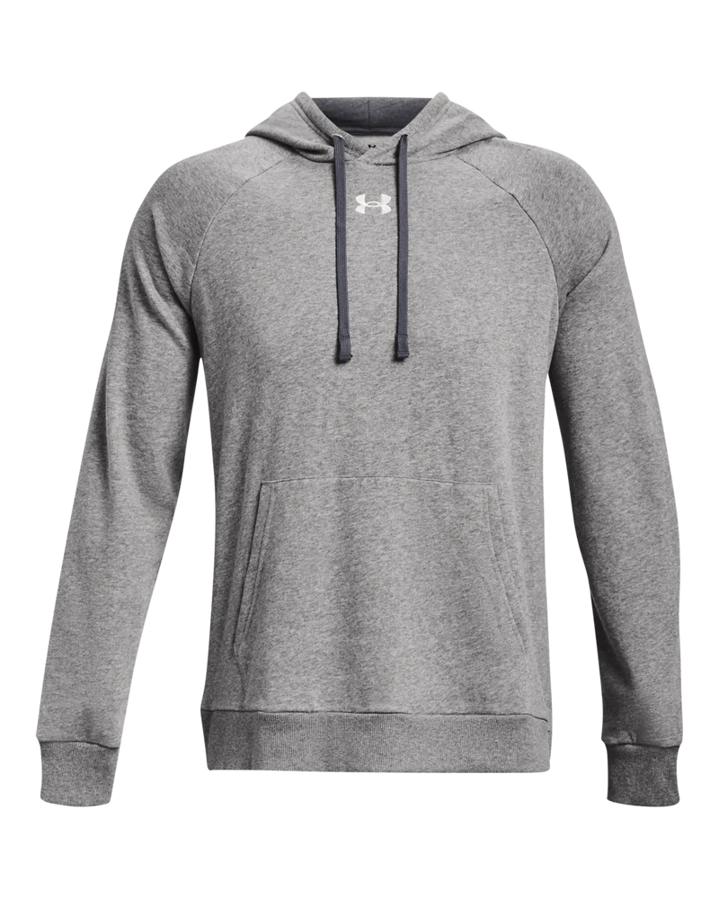 Under Armour Mens Rival Cotton Fleece Hoodie In Grey