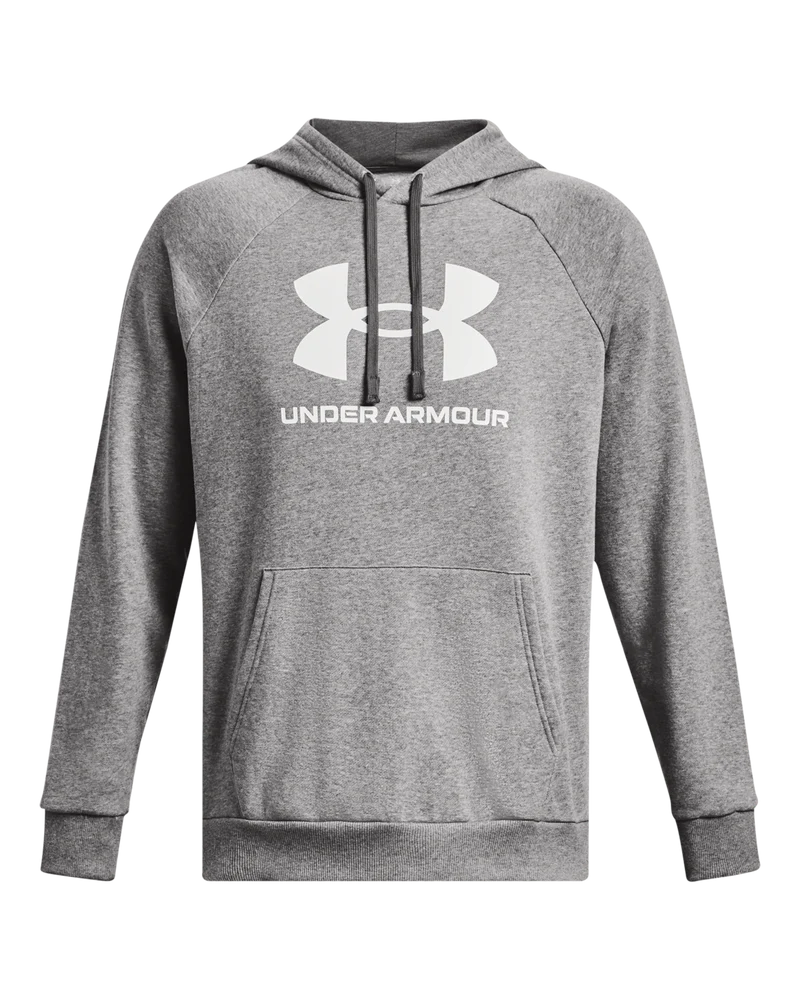 Under Armour Mens Rival Fleece Hoodie In Grey