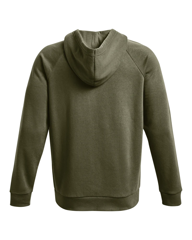 Under Armour Mens Rival Fleece Hoodie In Olive