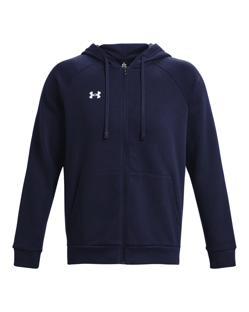 Under Armour Rival Fleece Full-Zip Hoodie In Blue