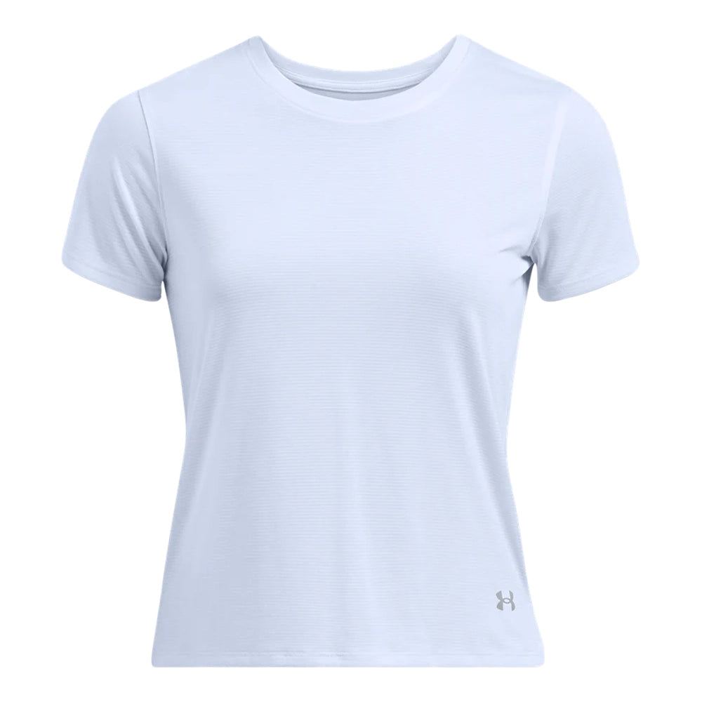 Under Armour Womens Launch Short Sleeves T-Shirt In Sky Blue