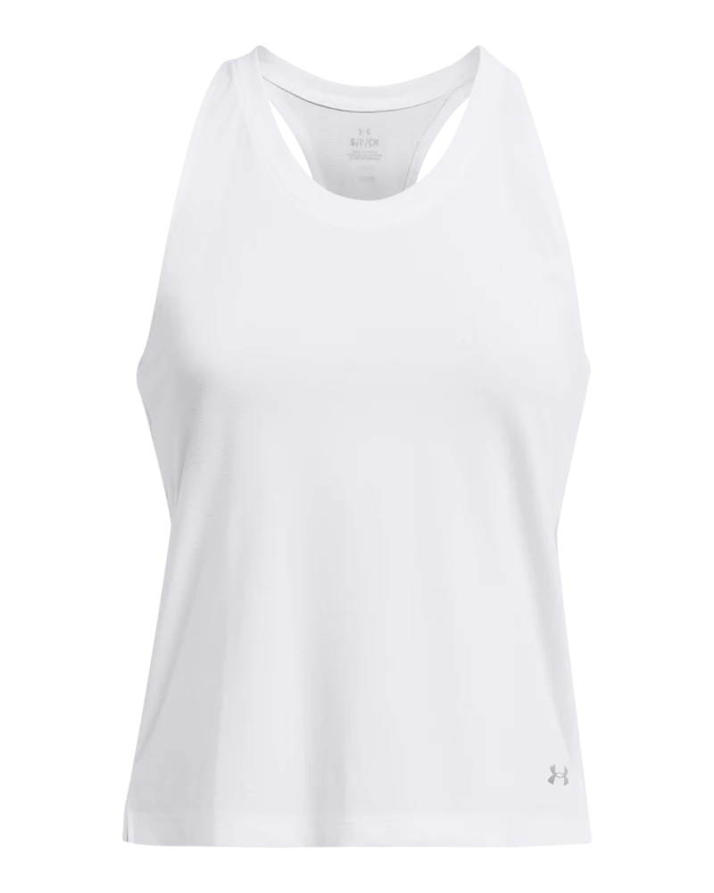 Under Armour Womens Launch Singlet Tank Top In White