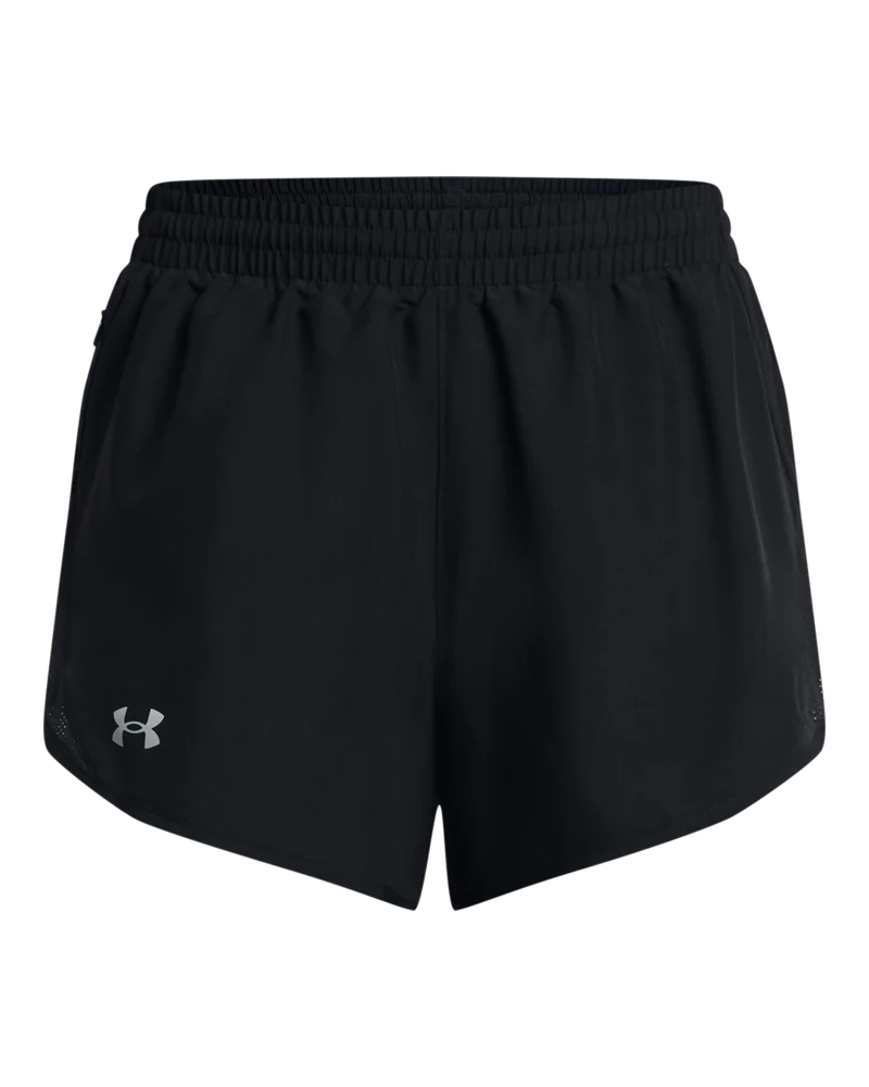 Under Armour Womens Fly By 3" Shorts In Black
