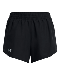 Under Armour Womens Fly By 3" Shorts In Black
