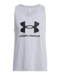Under Armour Mens Sportstyle Tank Tops In Light Grey