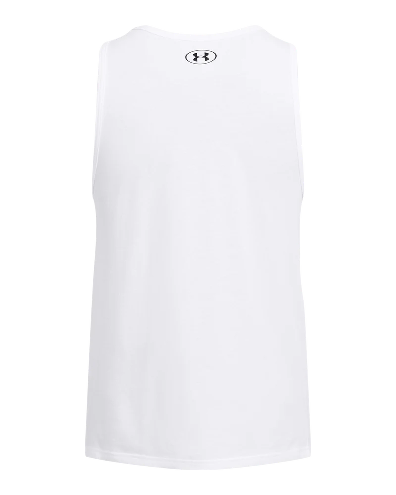 Under Armour Mens Sportstyle Tank Tops In White