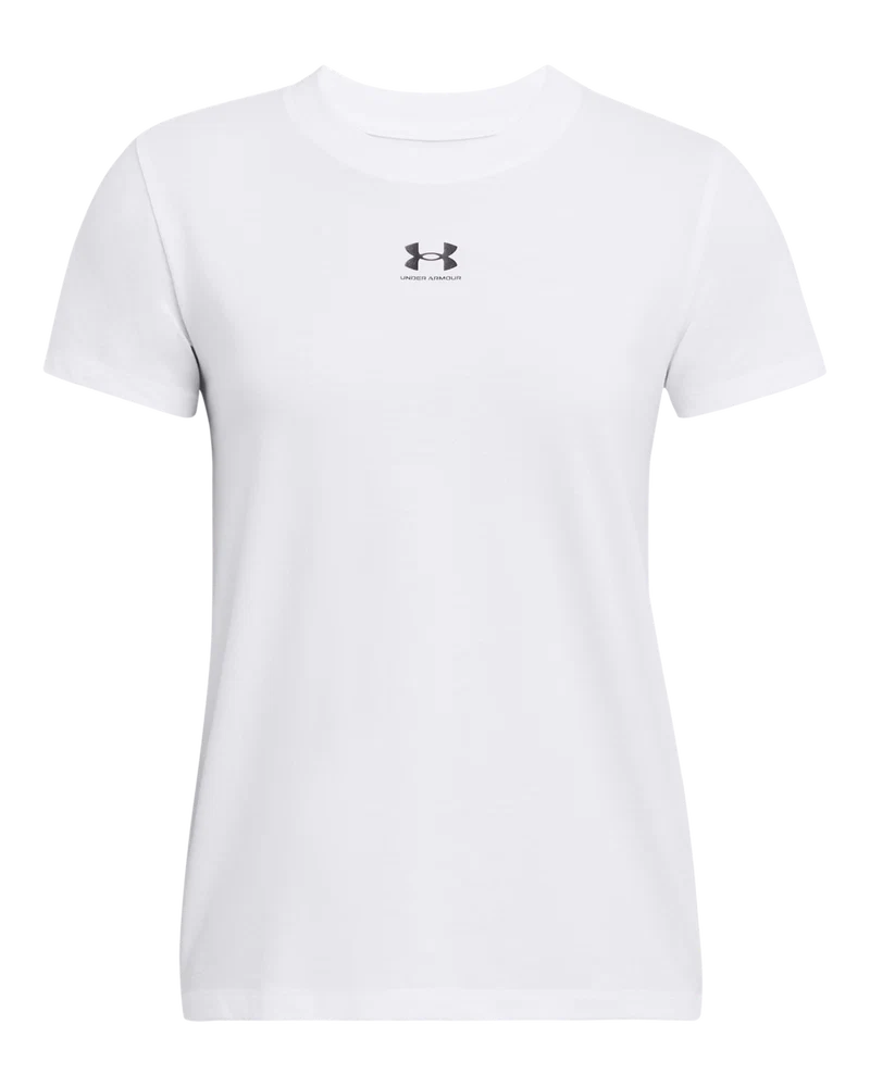 Under Armour Womens Rival Core T-Shirt In White