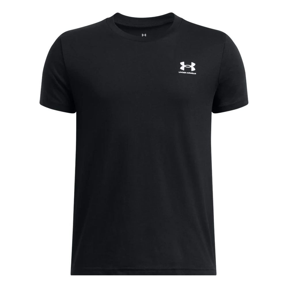 Under Armour Kids Sportstyle Left Chest Short Sleeve T-Shirt In Black