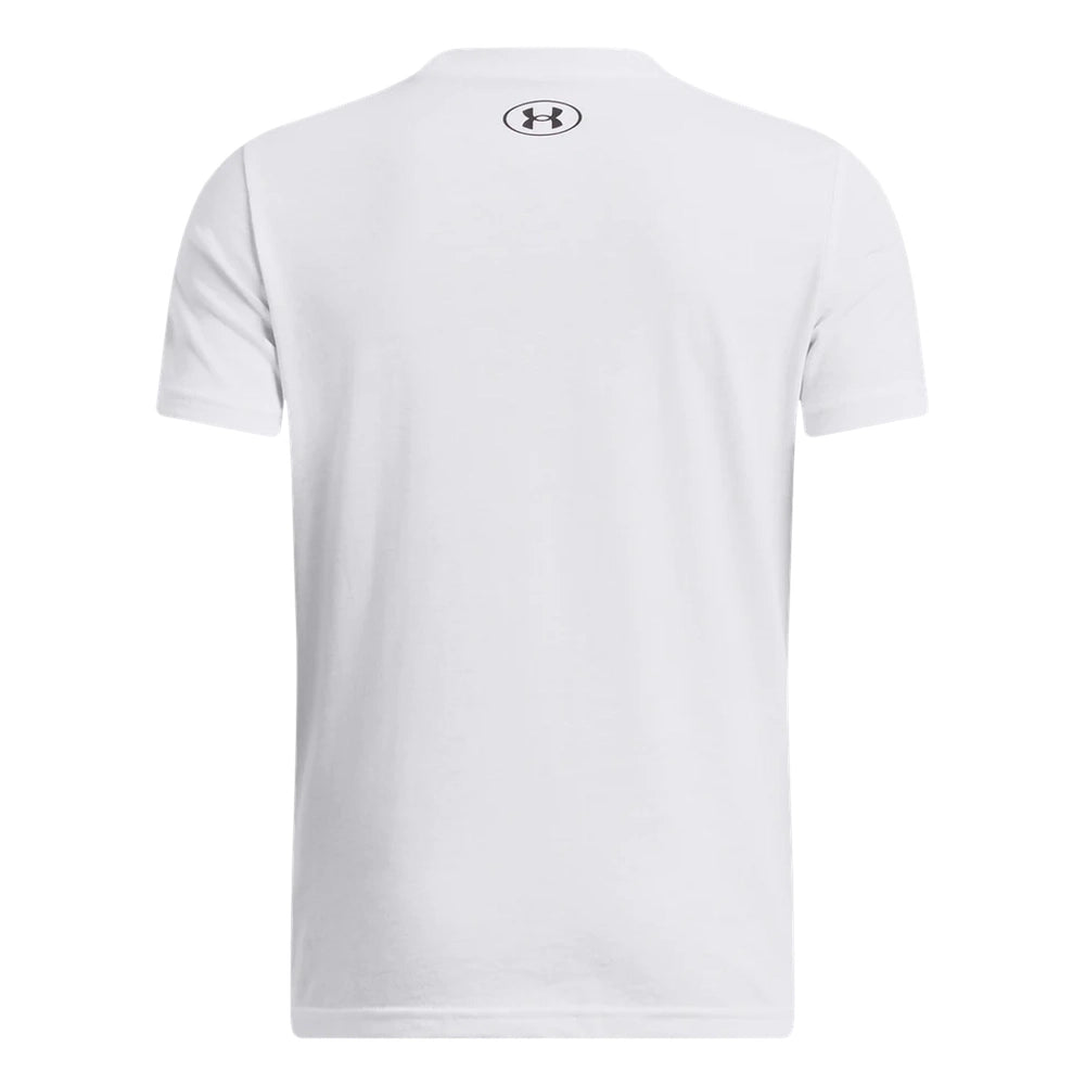 Under Armour Boys  Sportstyle Left Chest Short Sleeves T-Shirt In White
