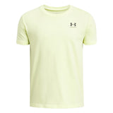 Under Armour Boys Sportstyle Lefft Chest Short Sleeves T-Shirt In Sonic Yellow