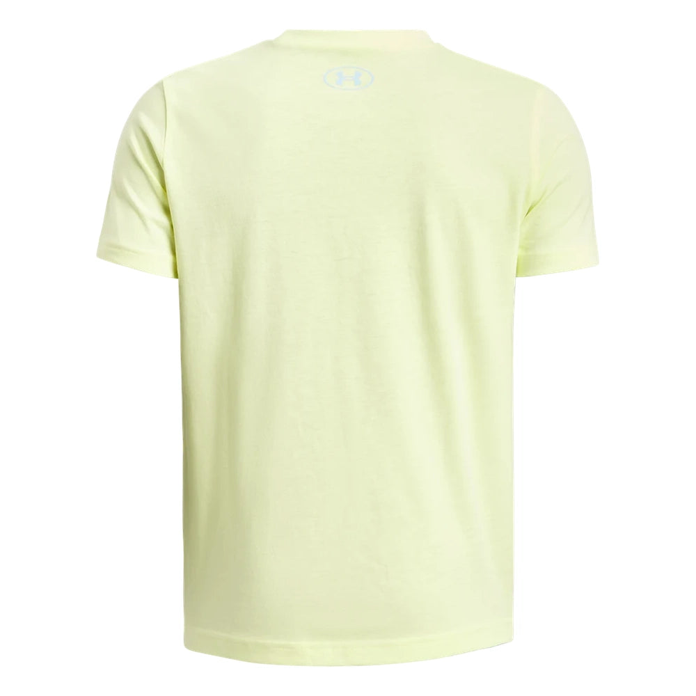 Under Armour Boys Split Logo Short Sleeves T-Shirt In Sonic Yellow