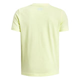 Under Armour Boys Split Logo Short Sleeves T-Shirt In Sonic Yellow