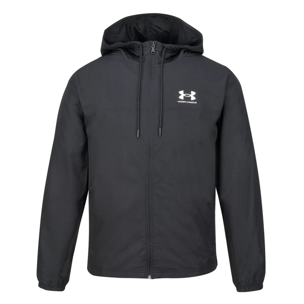 Under Amour Rival Woven Windbreaker In Black