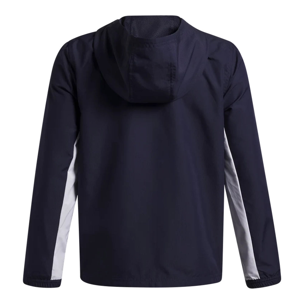 Under Armour Boys Rival Woven Jacket In Navy