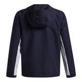 Under Armour Boys Rival Woven Jacket In Navy