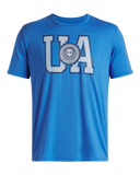 Under Armour College Crest Logo Short Sleeve T-Shirt In Blue
