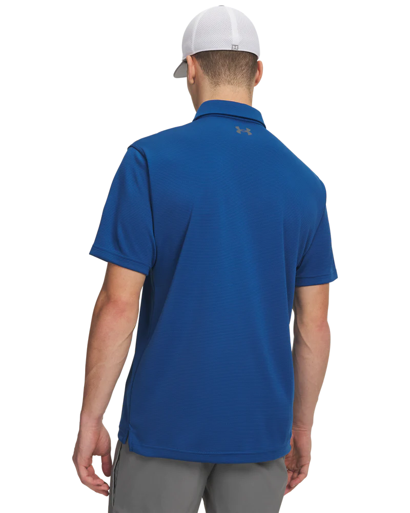 Under Armour Tech Polo Mens T-Shirt In Royal Blue