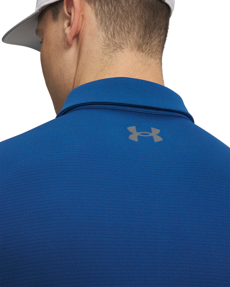 Under Armour Tech Polo Mens T-Shirt In Royal Blue