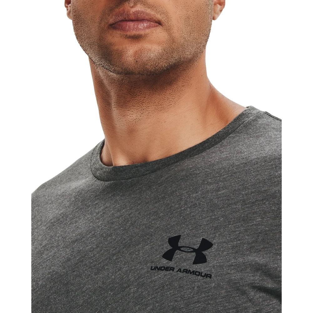 Under Armour Mens Sportstyle Left Chest Logo T-Shirt In Grey