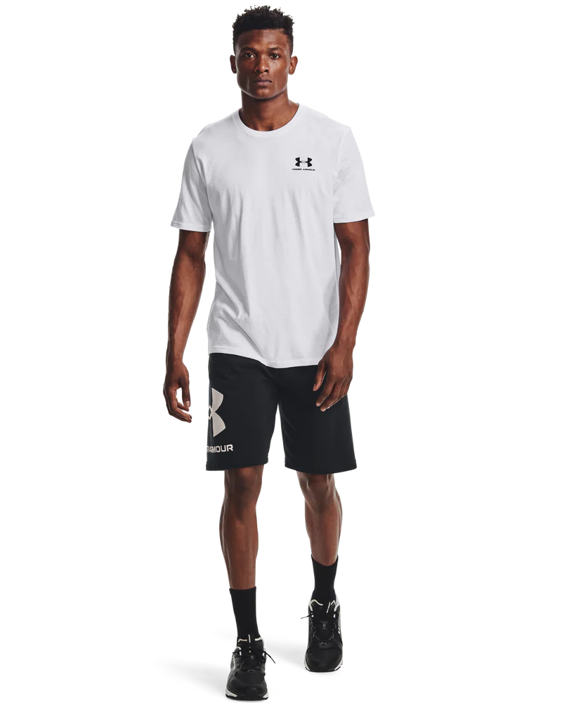 Under Armour Mens Sportstyle Left Chest Short Sleeves T-Shirt In White