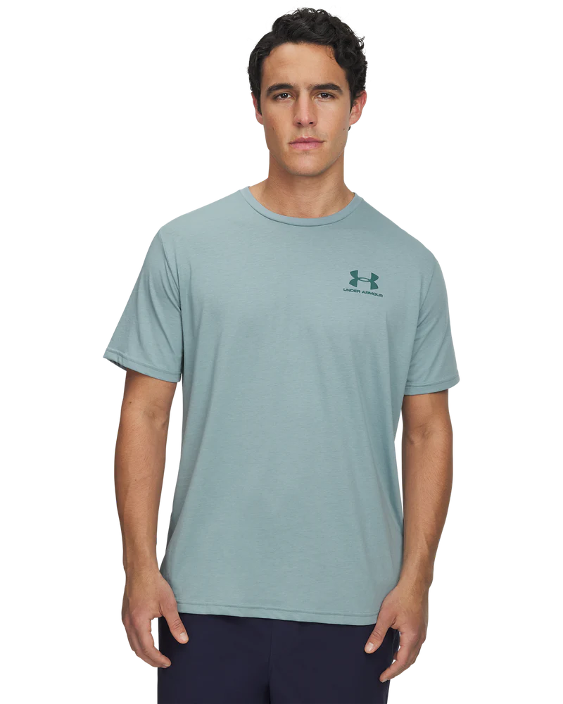Under Armour Mens Sportstyle Left Chest Logo T-Shirt In Sage