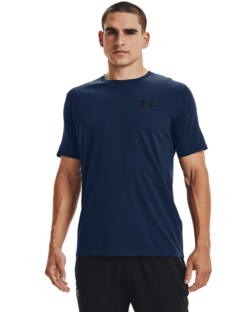 Under Armour Sportstyle Left Chest T-Shirts For Men In Navy