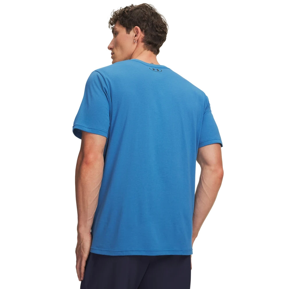 Under Armour Mens Sportstyle Left Chest Short Sleeve T-Shirt In Blue