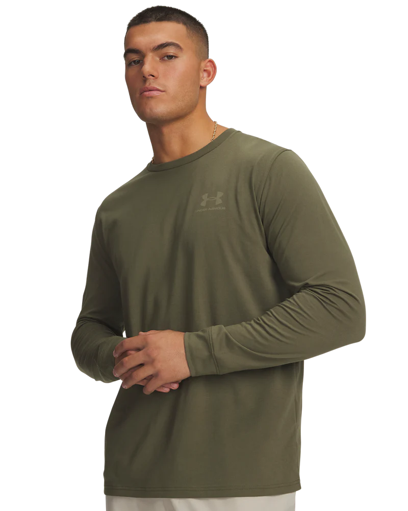 Under Armour Mens Sportstyle Left Chest T-Shirts In Green