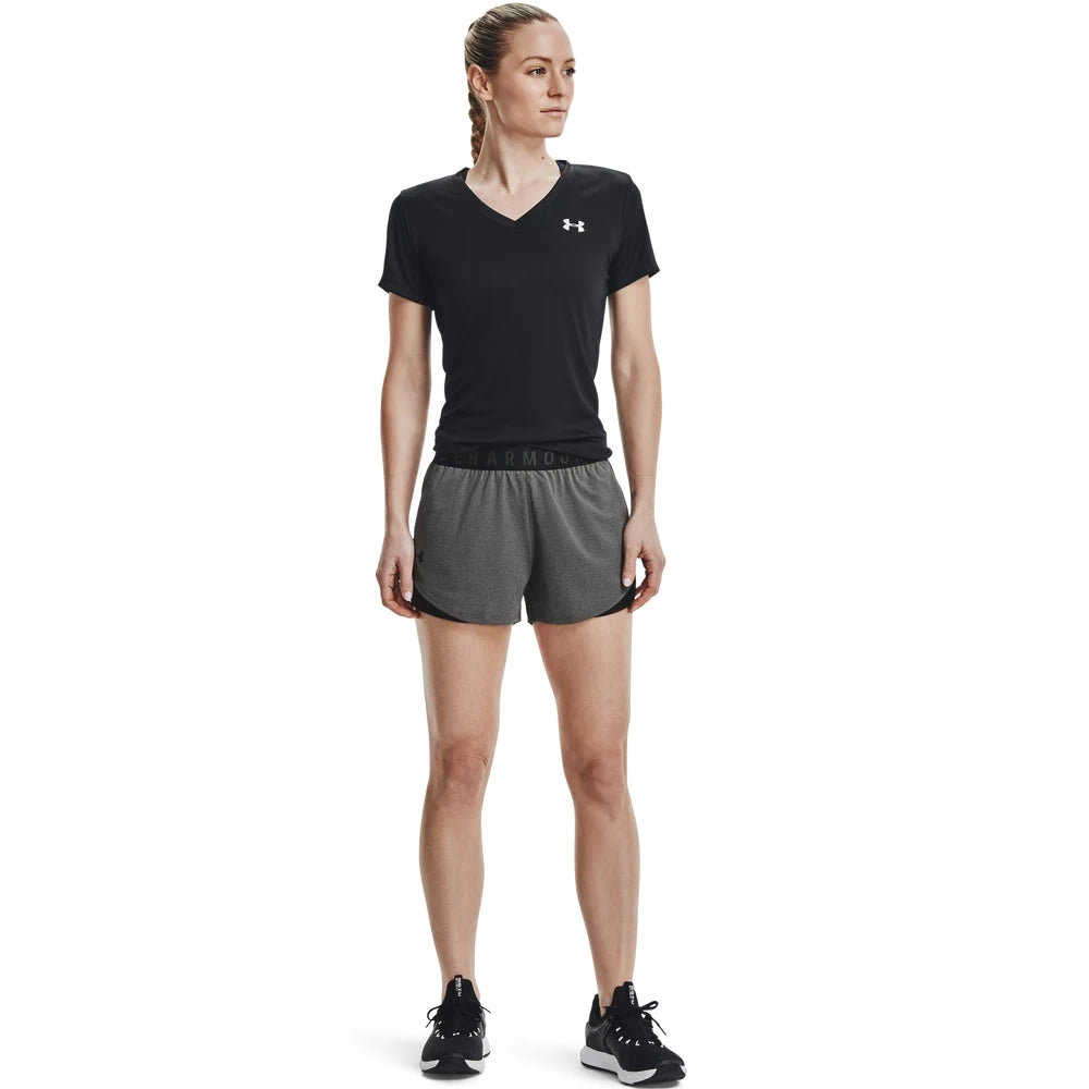 Under Armour Womens Play Up Shorts 3.0 In Grey