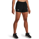 Under Armour Womens Fly By 2.0  2 In 1 Shorts In Black